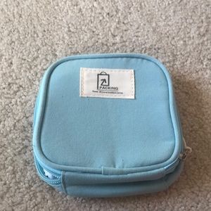 Small Blue packing cube bag.